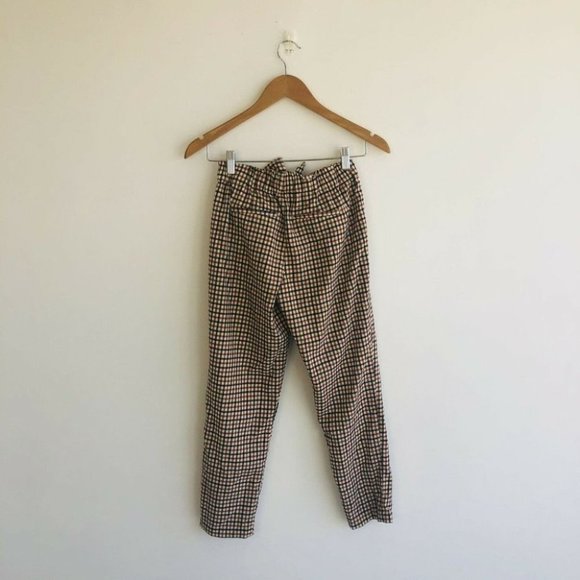 Scotch & Soda Belted Checked Pants Girls Size 12 With Waist Belt Tie - Picture 3 of 10